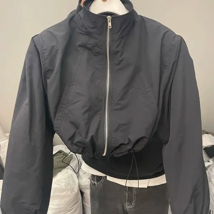 Windbreaker Cropped Jacket