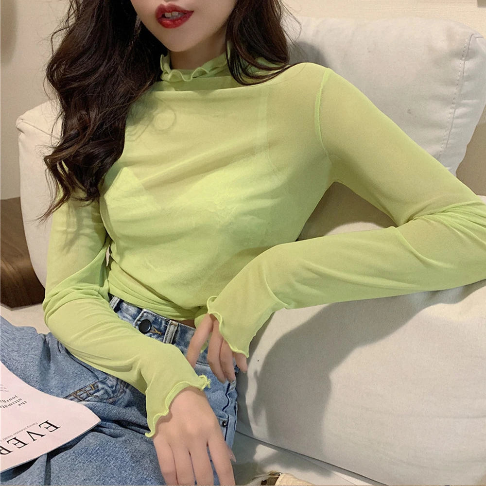 See Through Transparent Top