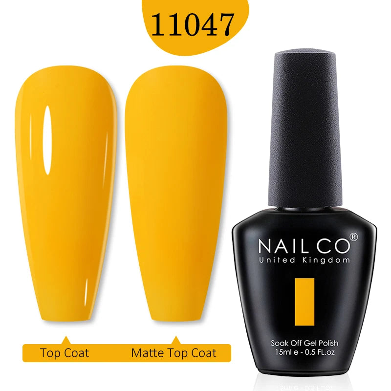 NAILCO 15ml Nail Gel Polish Winter Nude Colors Hybrid Gel Varnish Manicure UV Gel Nail Polish Primer Top Base Coat LED Nails Art