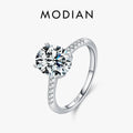 925 Sterling Silver Oval Cut Zircon Ring