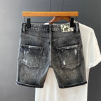 Distressed Denim Shorts