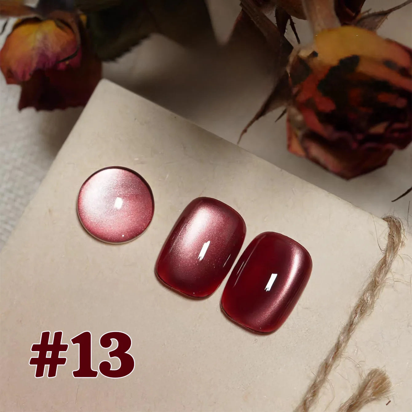 12ML 1-16PCS Beach Essentials Summer Nails Top Selling Fenglin Evening Moonlight Cat Eye Green Glass Bead Magnet Gel Nail Polish