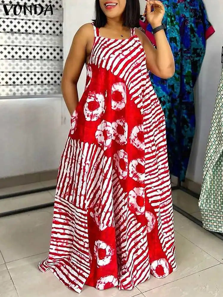 Bohemian Printed Maxi Dress