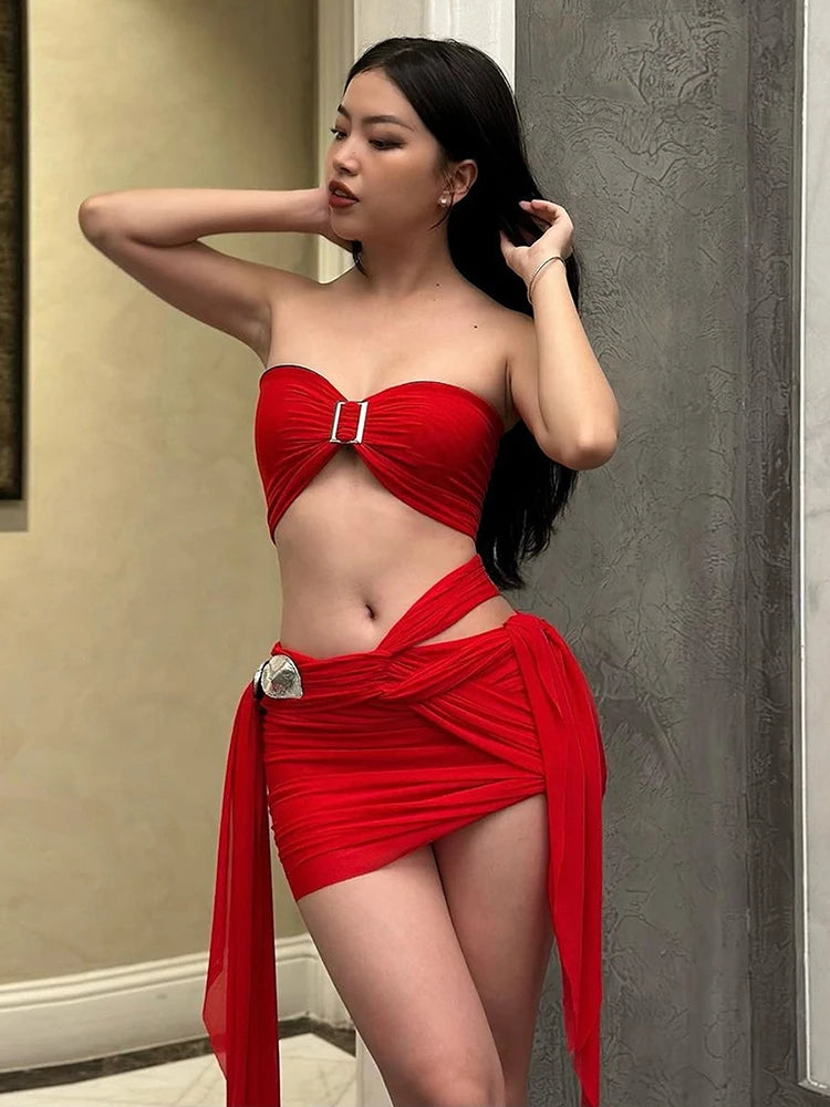 Nibber Irregular Bandage 3-Piece Set