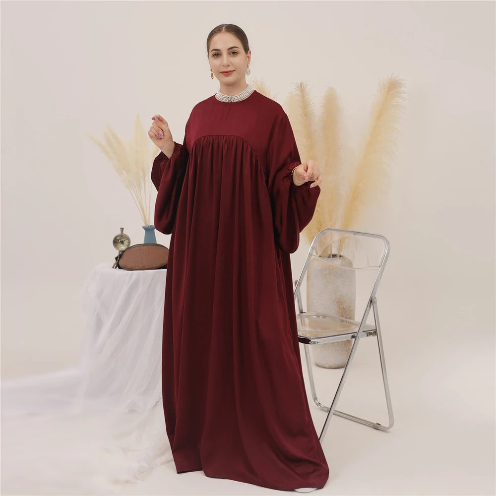 Kaftan Women Abayas Muslim Modest Prayer Loose Long Maxi Dress Turkey Khimar Eid Dubai Islamic Robe Arab Ramadan Jalabiya Caftan