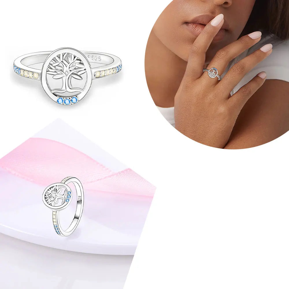 925 Sterling Silver Flower Rings