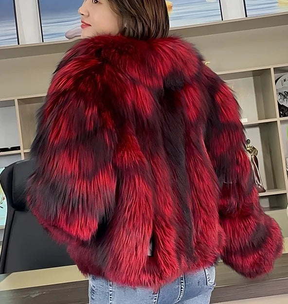 Real Fox Fur Coat