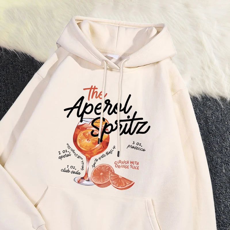 The Aperol Spritz Retro Cocktail Hoodie