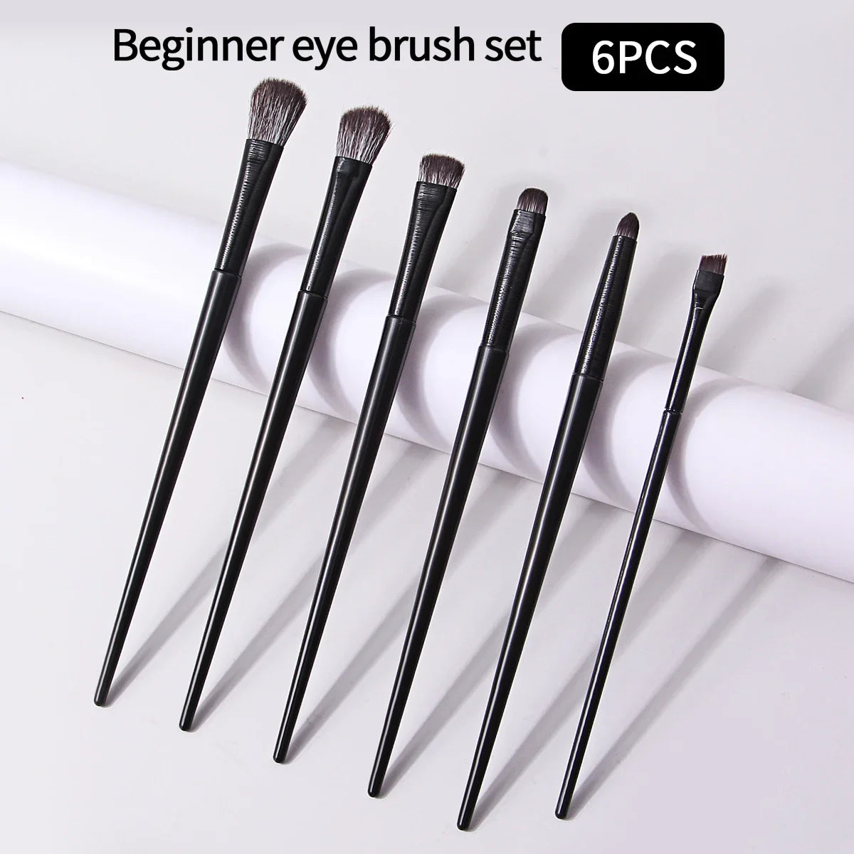 5/6/8/10pcs Natural Eye Makeup Brushes Set Detail Eyeshadow Brush Makeup Brush White Ultra Soft Eyeshadow Eyeliner Makeup Tool