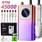 LIMEGIRL V4 45000RPM Electric Portable Nail Drill Machine Rechargeable for Gel Nails Polish Portable Nail File Manicure Tools