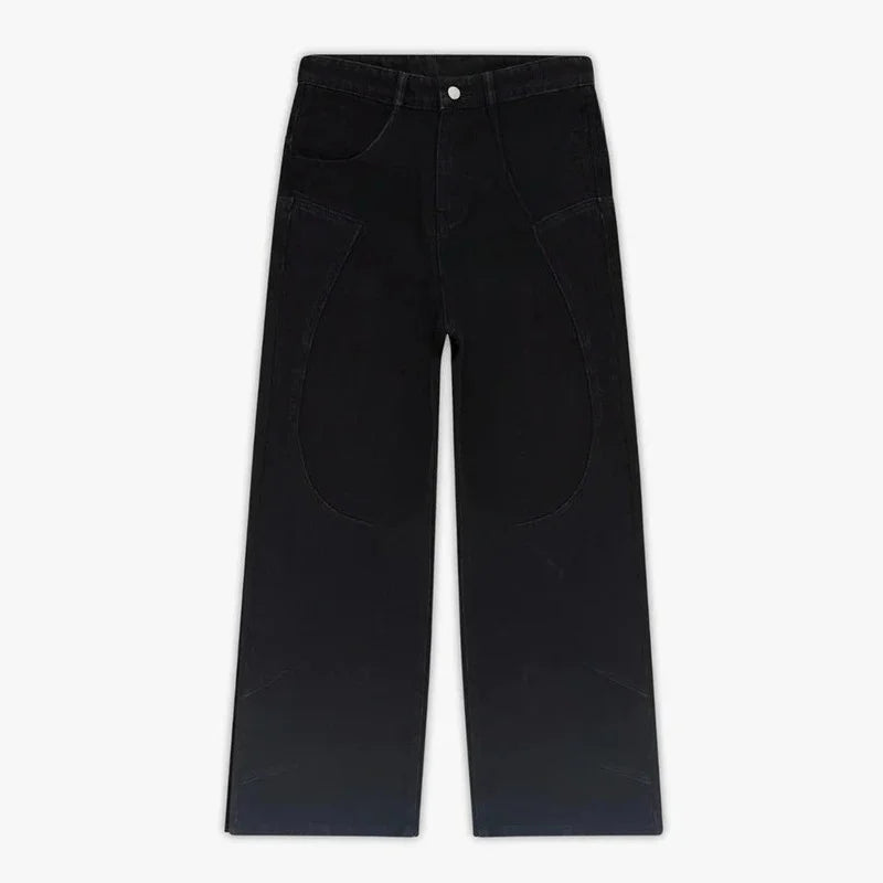Tribal Print Baggy Jeans