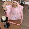 Chill Vibes Puffer Tote Bag