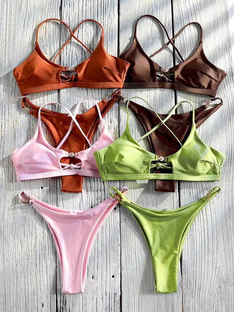 Miyouj Hollow Out Bikini