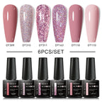 6Pcs Gel Nail Polish Set