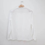 Mock-Neck Blouse with Keyhole Detail
