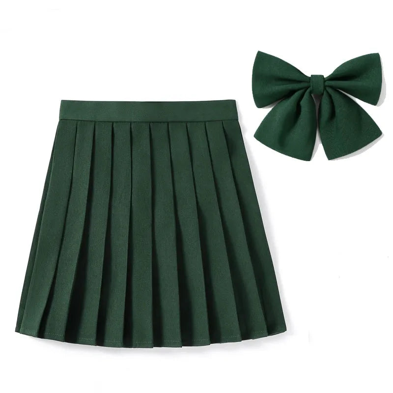 High Waist Skirt With Bowtie