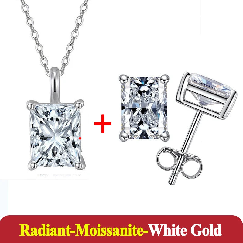 1-3ct Moissanite Diamond Jewelry Set