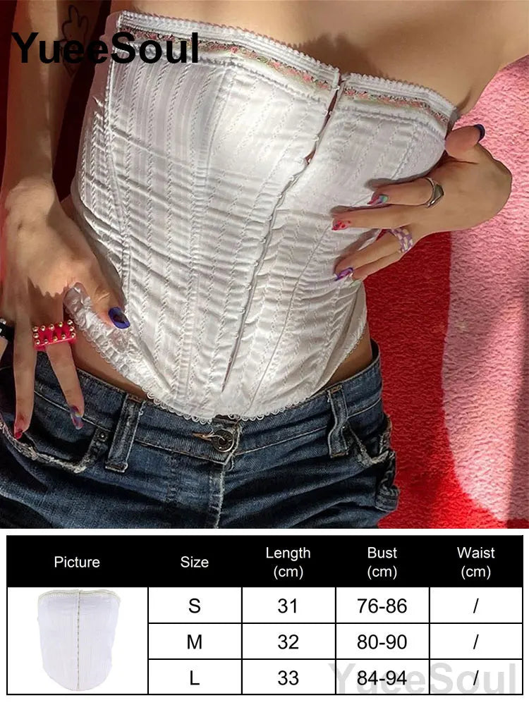 Strapless Corset Bustier Top