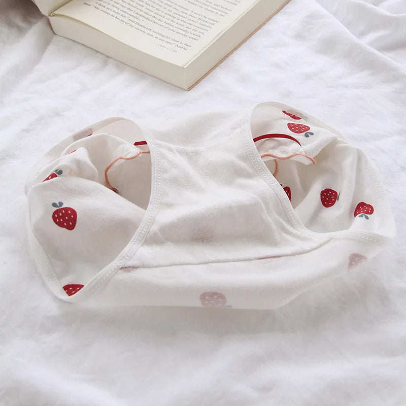 3Pcs/set Sexy Women's Panties Cotton Underpants Seamless Soft Underwear Lovely Sweet Girls Lingerie Bow-knot Mid Waist Briefs
