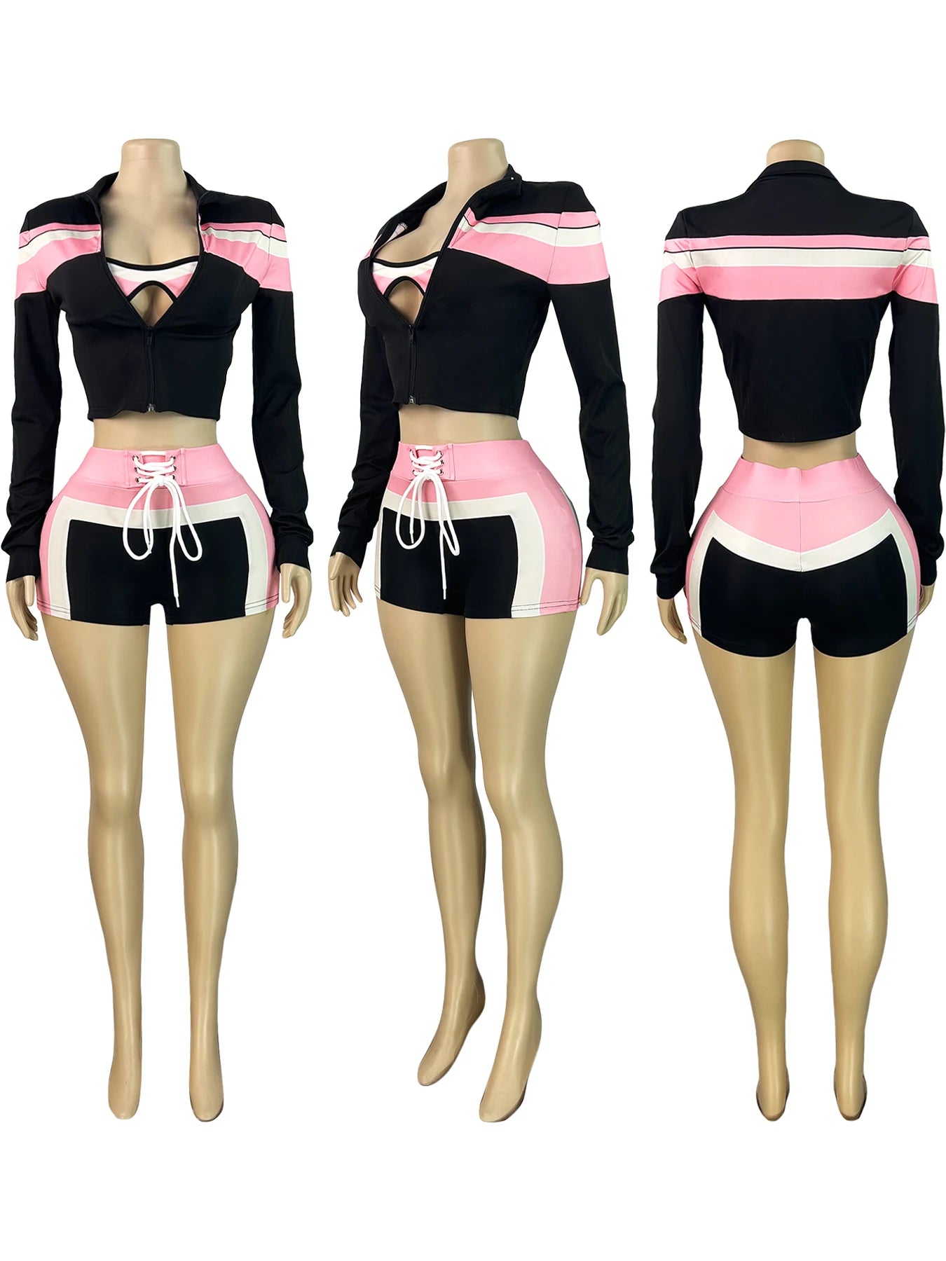 Striped Loungewear Tracksuit Set