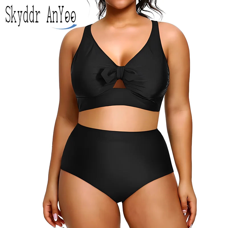 V-Neck Bowknot Bikini