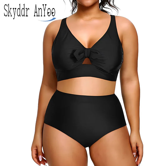 V-Neck Bowknot Bikini