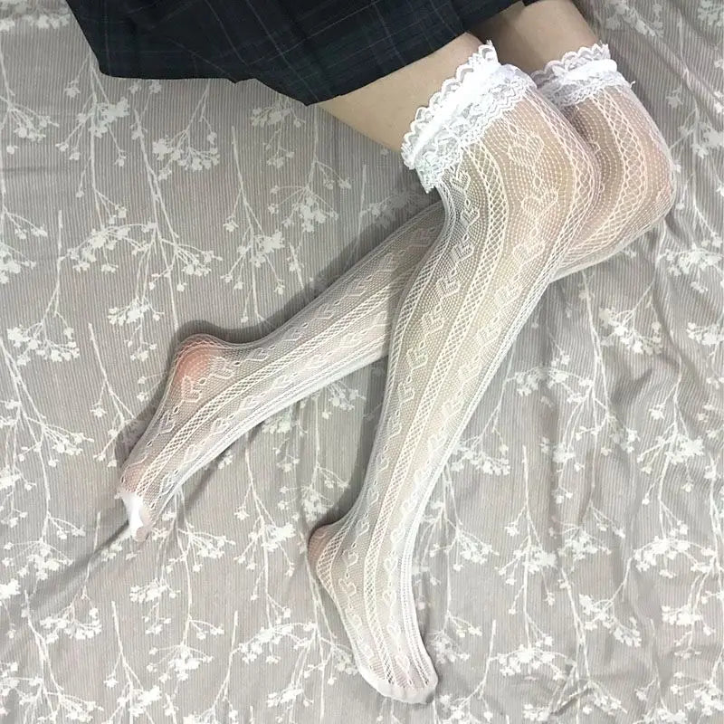 Lace High Tube Knee Socks