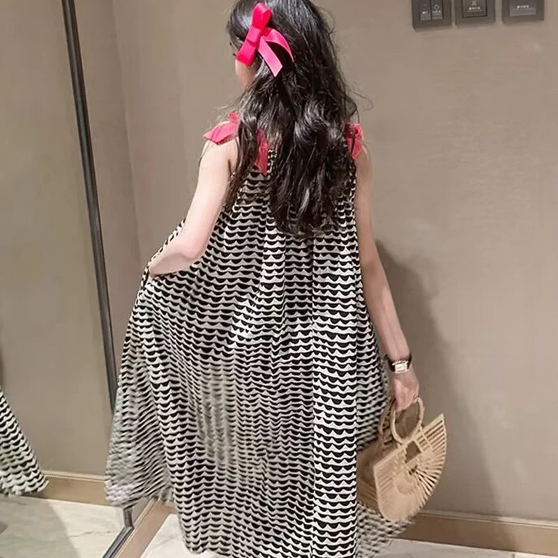 Boho Geometric Print Halter Neck Maxi Dress