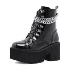 Gdgydh Chunky Heel Platform Boots