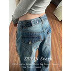 Wide Leg Straight Jeans