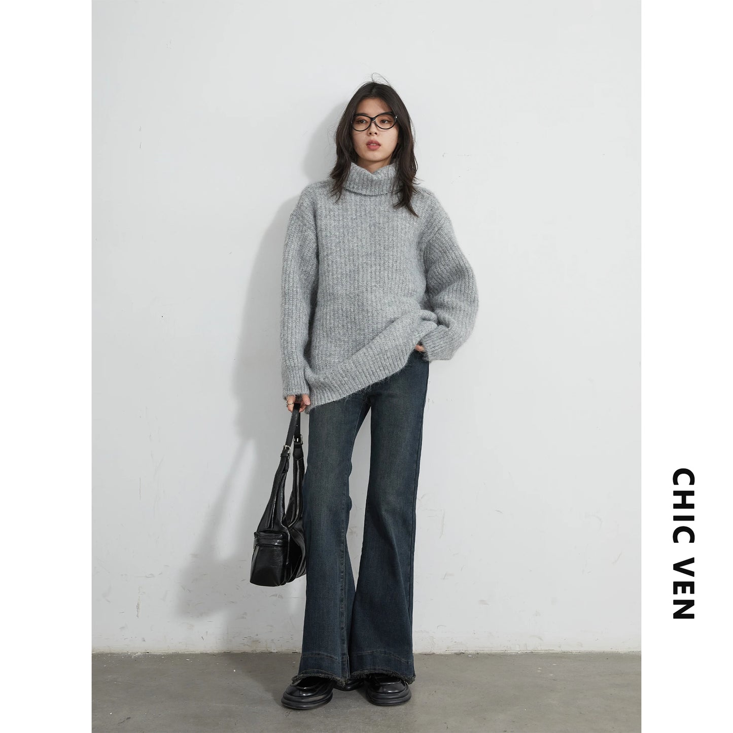 CHIC VEN Turtleneck Sweater