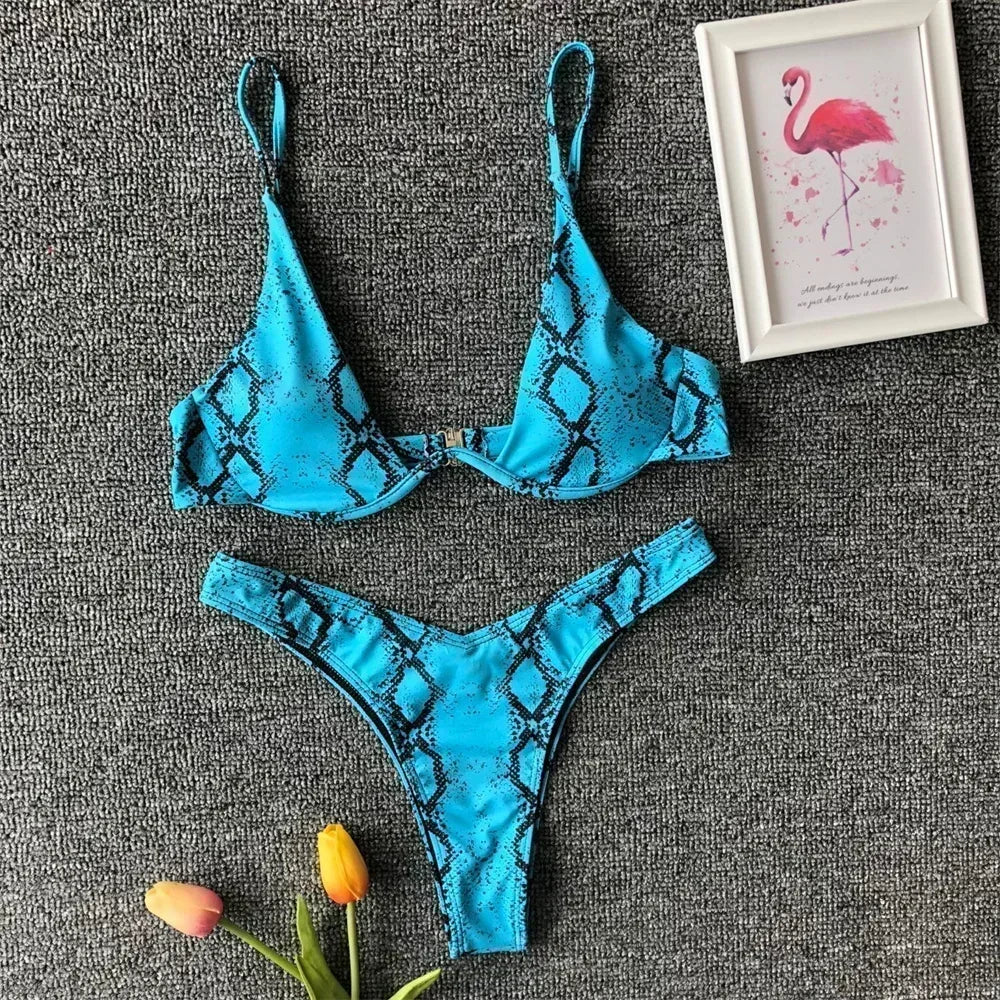 Snake Print Bikini