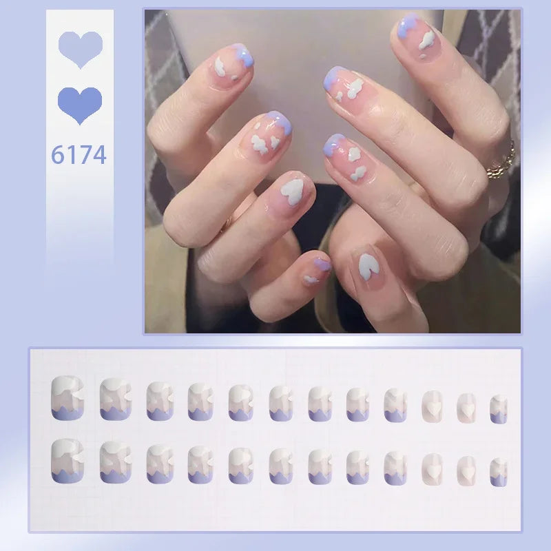 24P Rainbow Fake Nail
