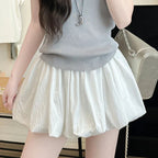 High Waist Ruched A-line Skirts