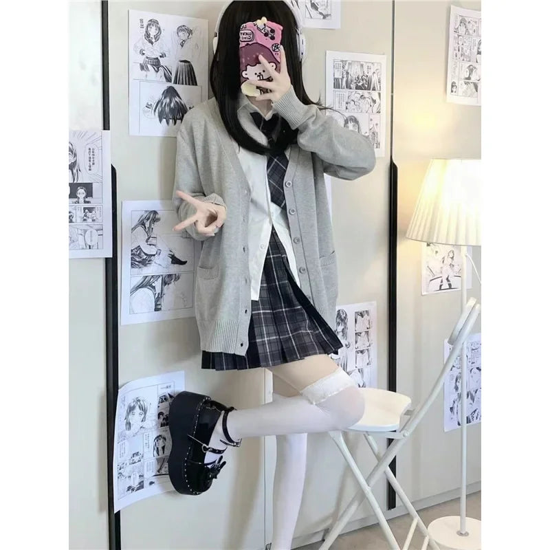 Loose Long Sleeve Knitted Sweater Coat