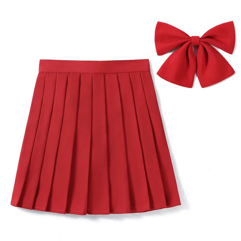 High Waist Skirt With Bowtie