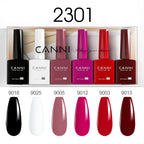 CANNI Nail Gel Polish Set Upgraded HEMA FREE Summer Nails Smooth Texture Ultra Gloss Top Coat Pigmented Gel Soak off UV LED Gel