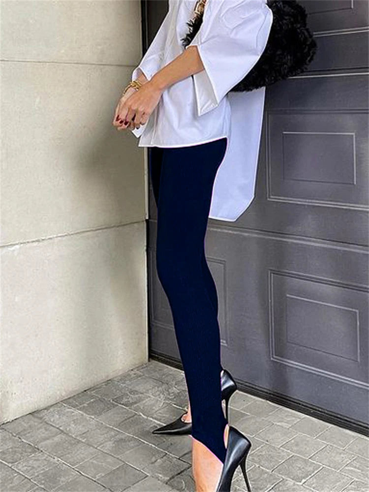 Tossy Ribbed Knit Leggings