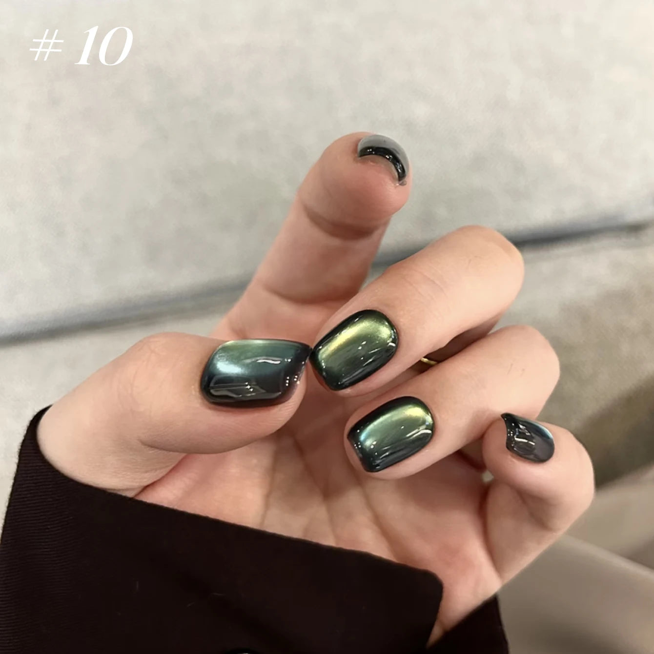 10ML 1-8PCS Red Cat Eye Nail Polish Red Nails 2026 New Cherry Wine Deep Red Glass Bead Magnet Cat Eye Spear Crystal Gel