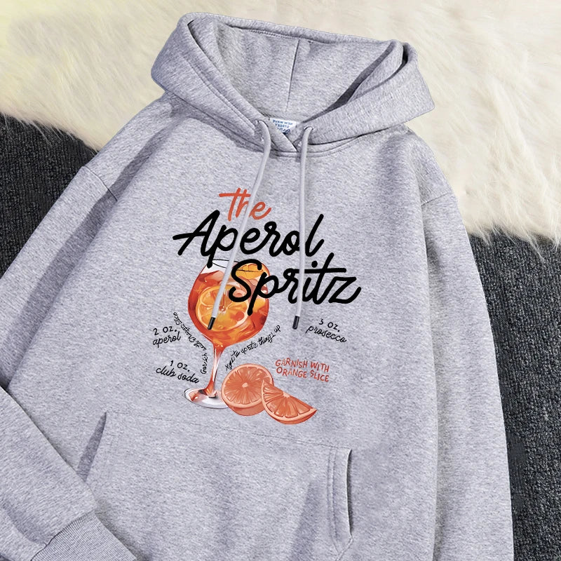 The Aperol Spritz Retro Cocktail Hoodie