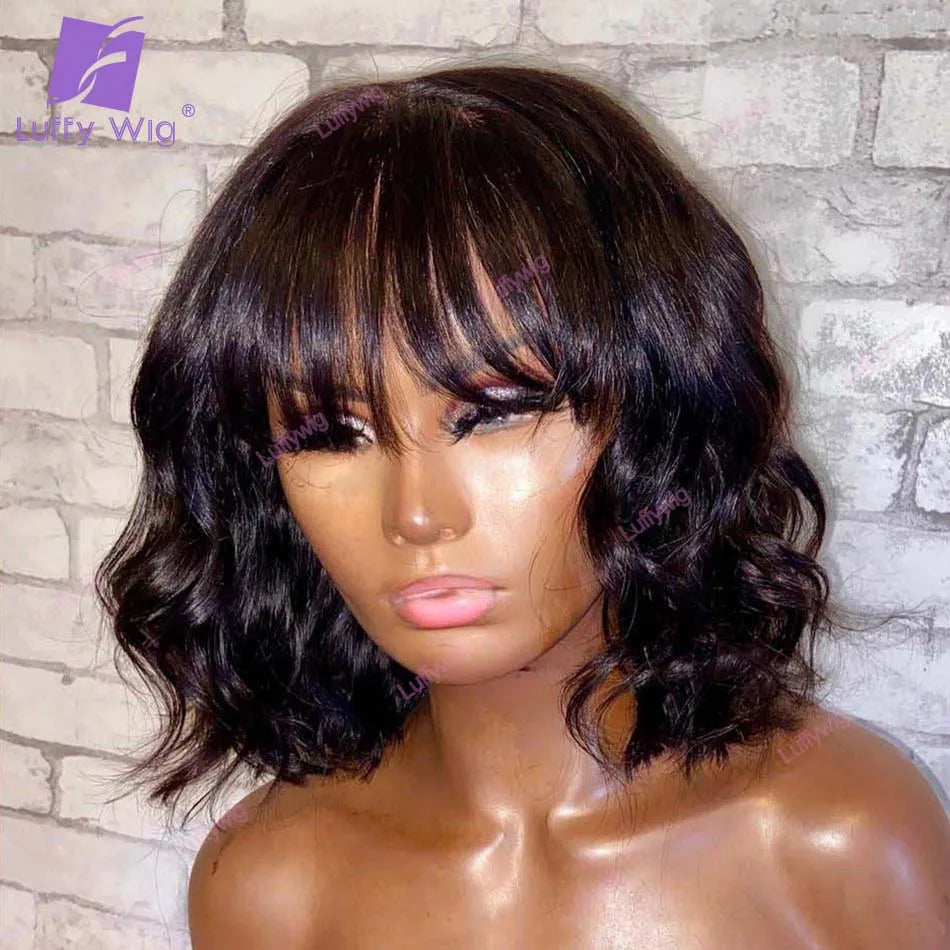 Short Human Hair Bob Wig