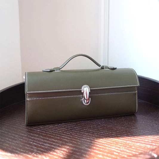 Leather 3D French Elegant Simple Flip Handbag