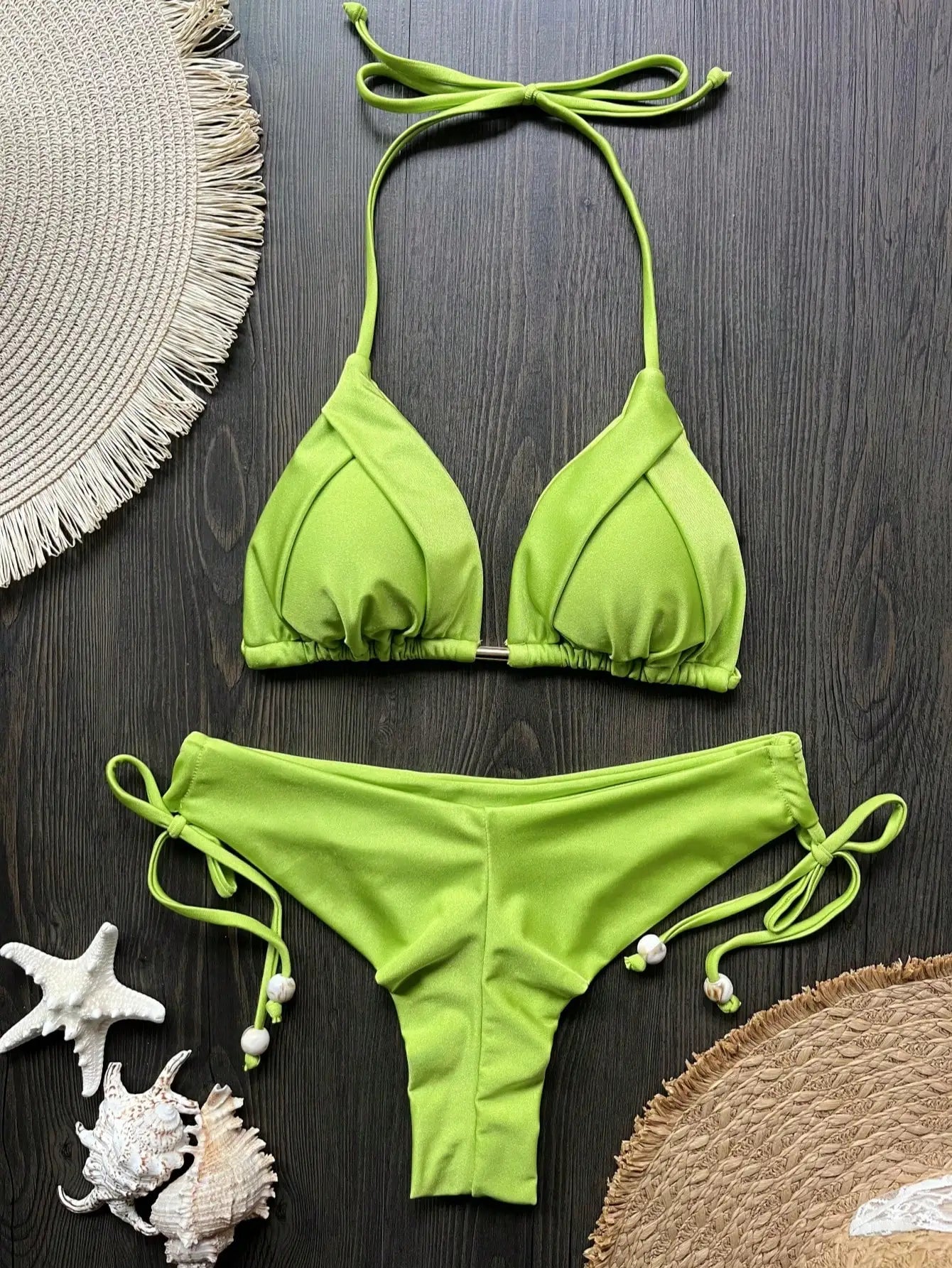 RUOTONGSEPT Folds Bikini