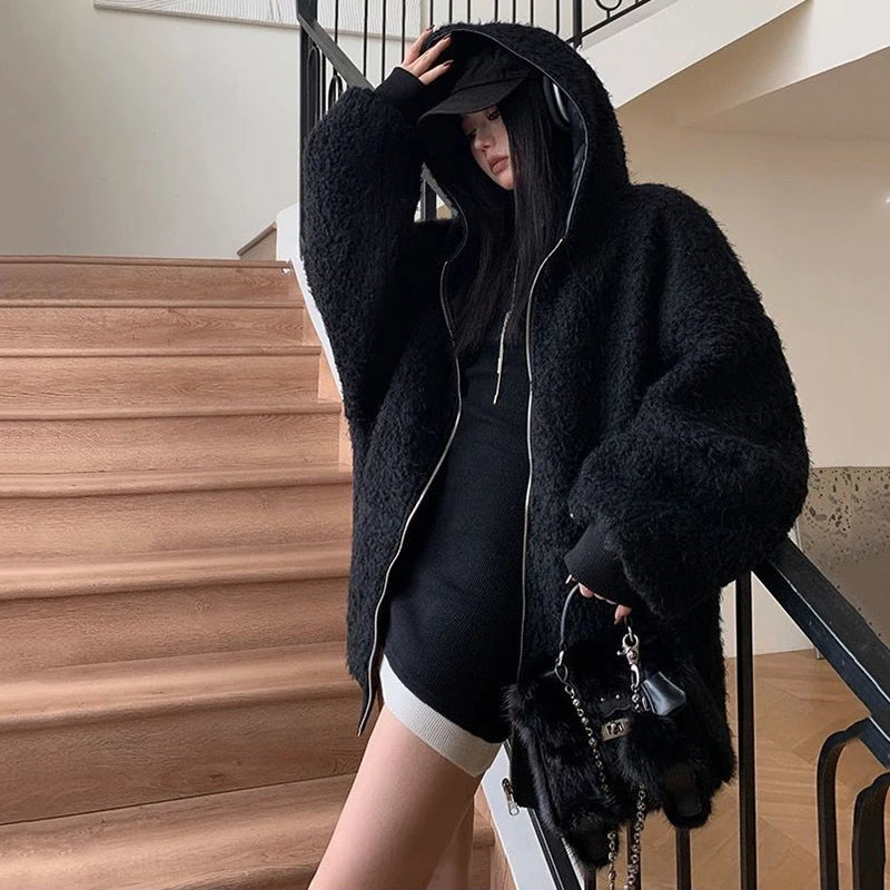 Faux Lamb PU Jacket