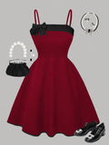 Bow-Detail Skater Dress