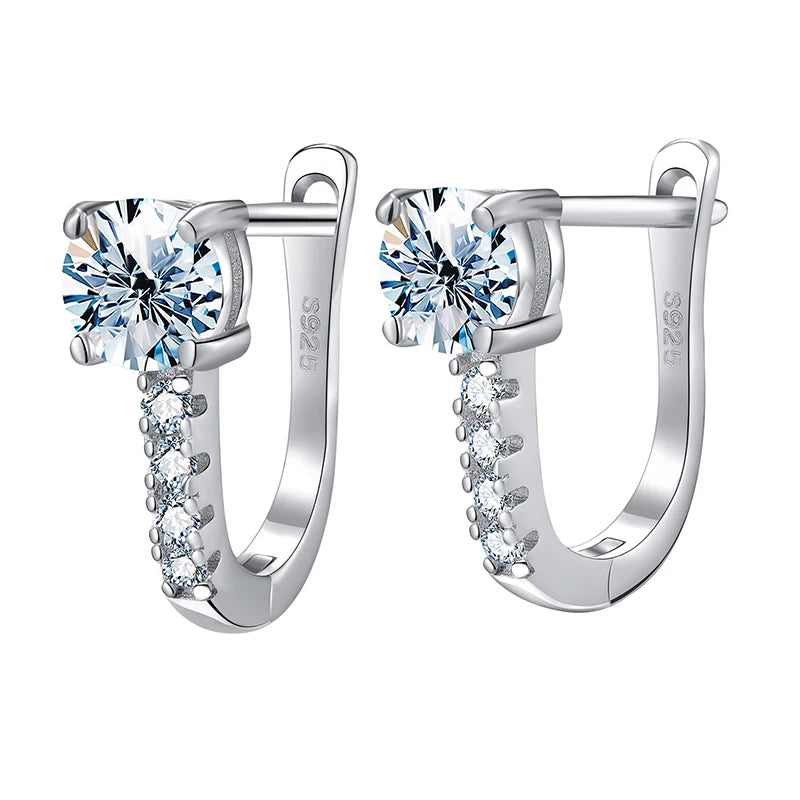 DW Luxury 0.5ct Certified Moissanite Earrings