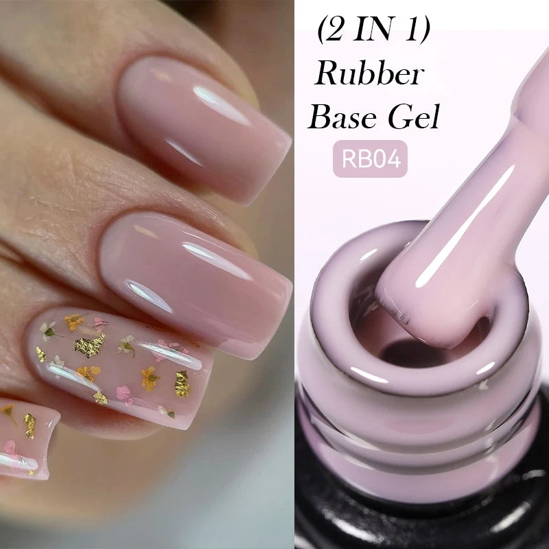 LILYCUTE 8ml Pink Dried Flower Gel Nail Polish Natural Flower Fairy Nail Art Gel Soak Off UV LED Painting Varnish For Nails DIY