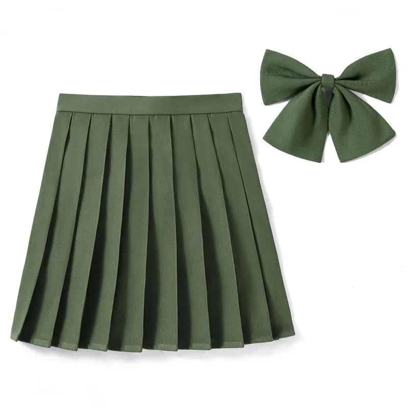 High Waist Skirt With Bowtie