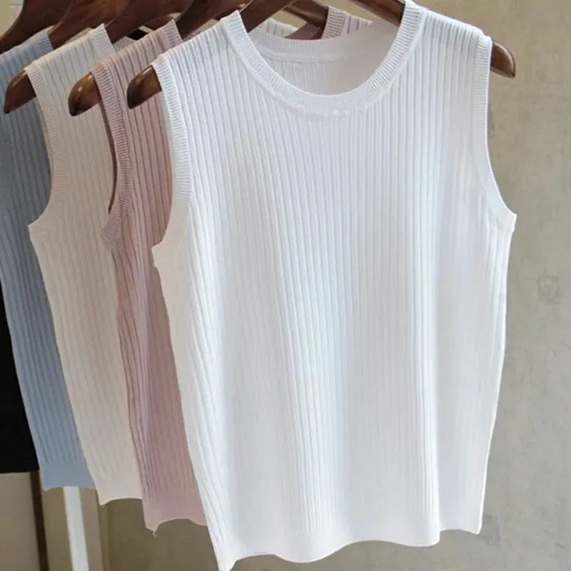 Knitted O-Neck Tank