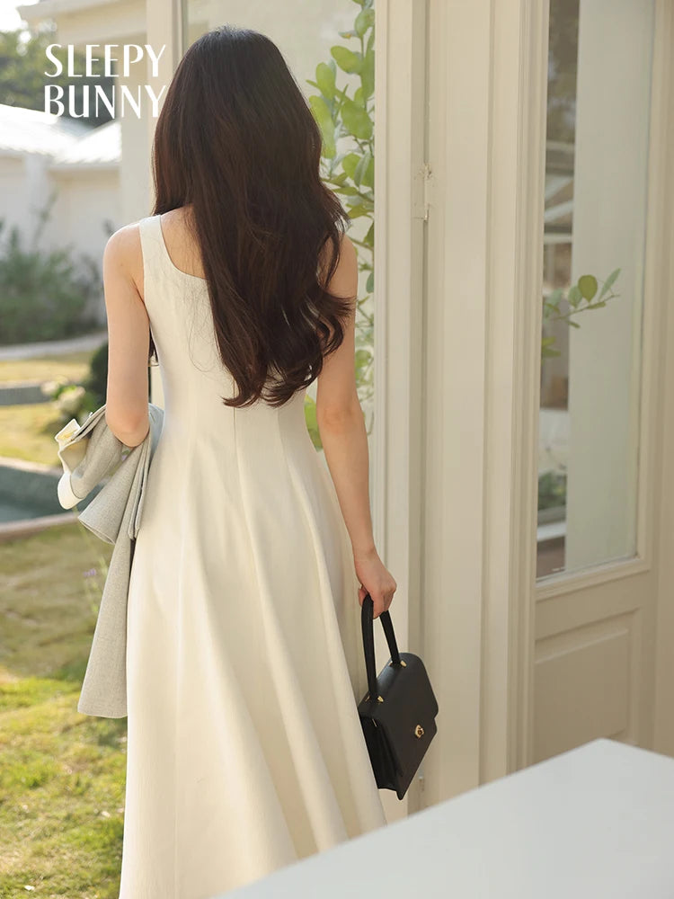 Square Neck Sleeveless Maxi Dress